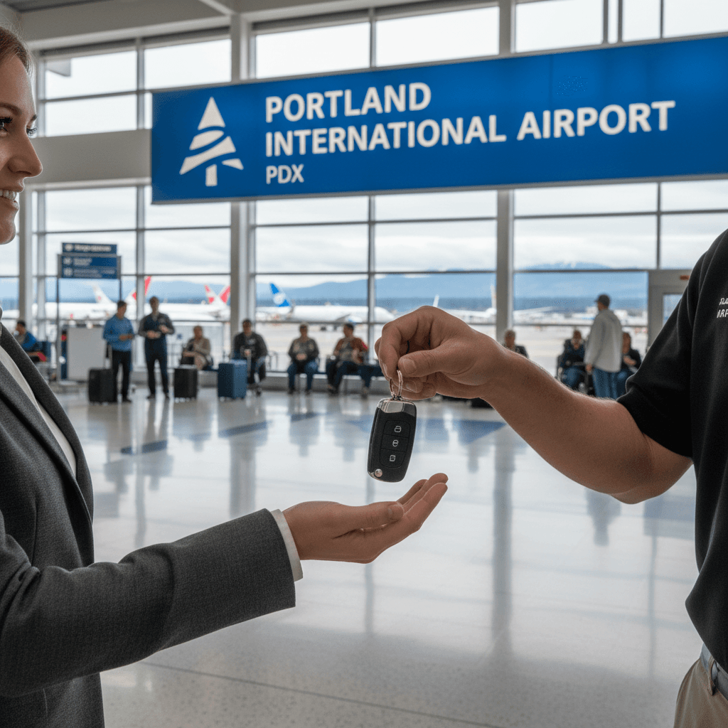 customer receiving car keys from host handoff